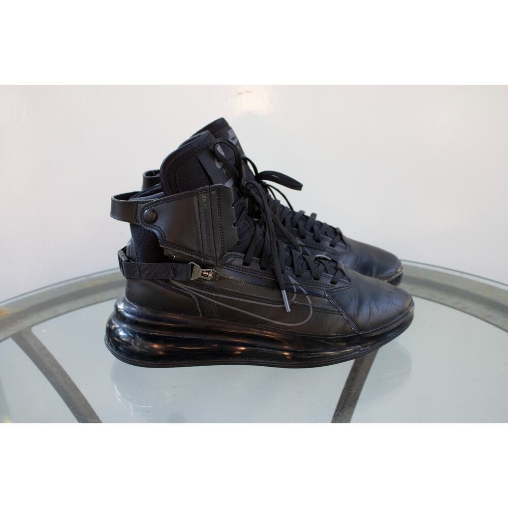 Nike Air Max-720 Saturn Triple Black Boots Shoes Sneakers AO2110-001 Men's 8